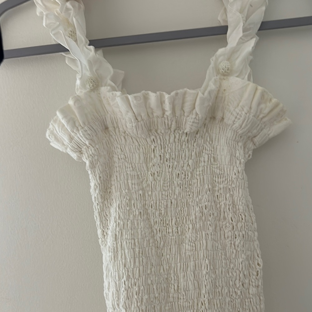 Waimari Alfresco Eyelet Mini Dress White - Picture 2 of 5